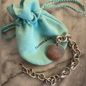 Tiffany & Co. Round Charm Sterling Silver Bracelet